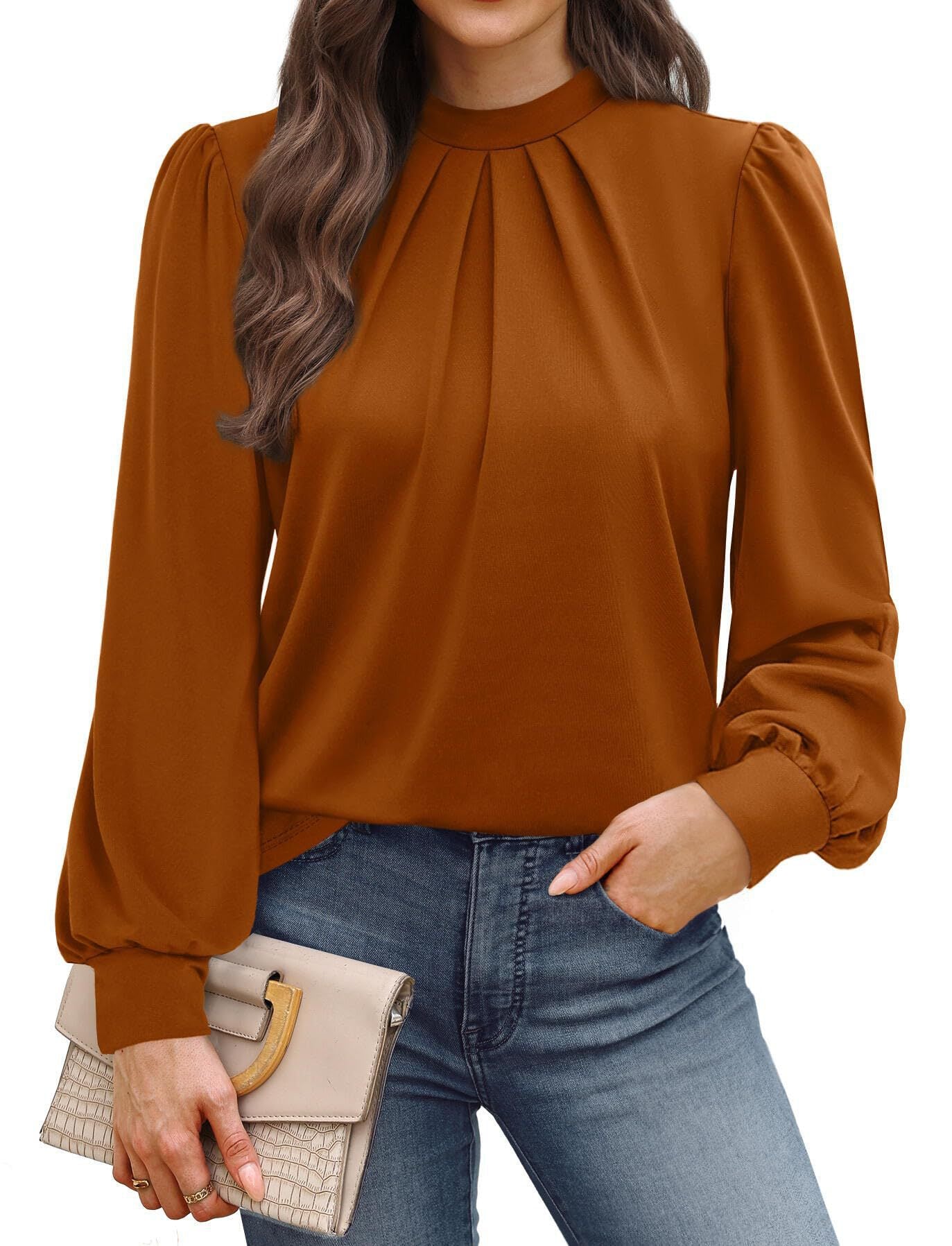 Dames élégante blouse avec manches bouffantes Chic und Stil