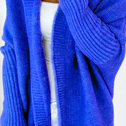 Dames Pull en tricot décontracté avec devant ouvert et fine texture Chic und Stil