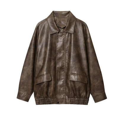 Dames élégante veste en similicuir Chic und Stil