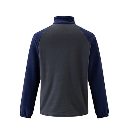 Men's Fleece Pullover with Half-Zip and Functional Pockets Chic and Style