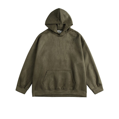 Hommes pull à capuche décontracté en mélange de coton de haute qualité avec poche kangourou pratique Chic und Stil