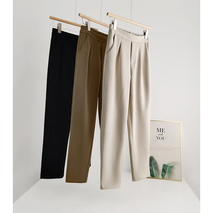 Pantalons taille haute plissés pour femmes Chic und Stil
