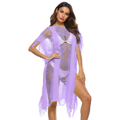 Dames Bohème Chic Franges couverture Kaftan Chic und Stil