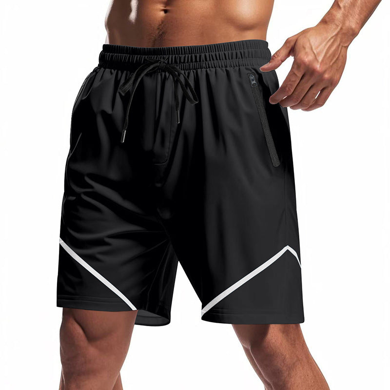 Shorts d'entraînement sportifs pour hommes avec des poches zippées pratiques et un matériau respirant Chic und Stil