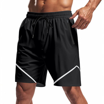 Shorts d'entraînement sportifs pour hommes avec des poches zippées pratiques et un matériau respirant Chic und Stil