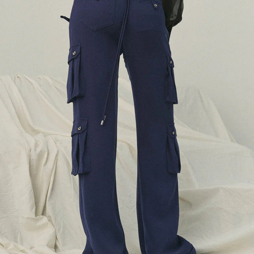 Women Cargo Pants with Stylish Laced Design and Practical Pockets Chic and Style