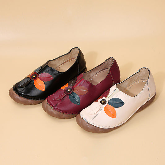 Ballerines confortables pour femmes avec design floral et bande élastique Chic und Stil