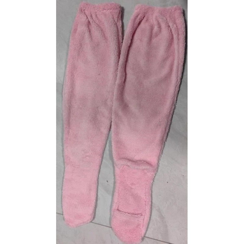 Chaussettes Overknee douces en polaire pour femmes Chic und Stil