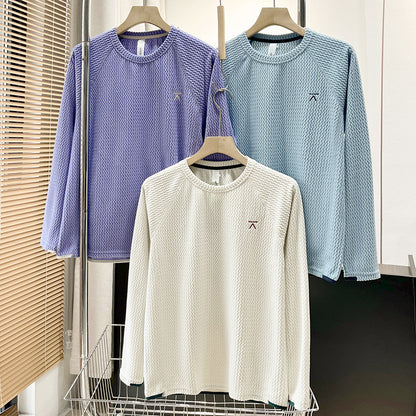 Chemise élégante à manches longues pour femmes avec un design texturé Chic & Stil