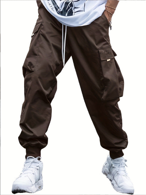 Casual utility pants for men with practical pockets and elastic waist Chic and Style