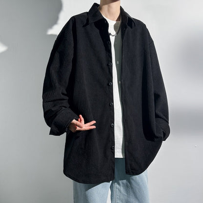 Dames Chemise Oversized en Corde Chic und Stil