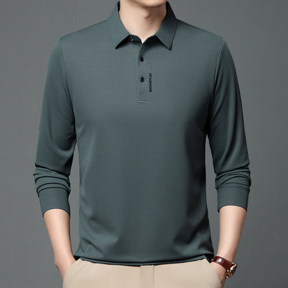 Chemise polo à manches longues pour hommes, tendance, avec propriétés respirantes Chic und Stil