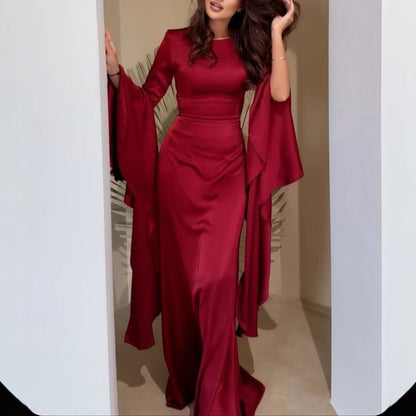Dames Robe de soirée élégante avec des manches volumineuses et coupe près du corps Chic und Stil