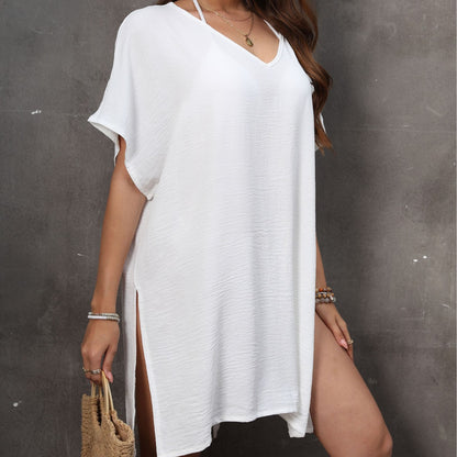 Dames Débardeur V-Découpe Léger Plage Chic und Stil