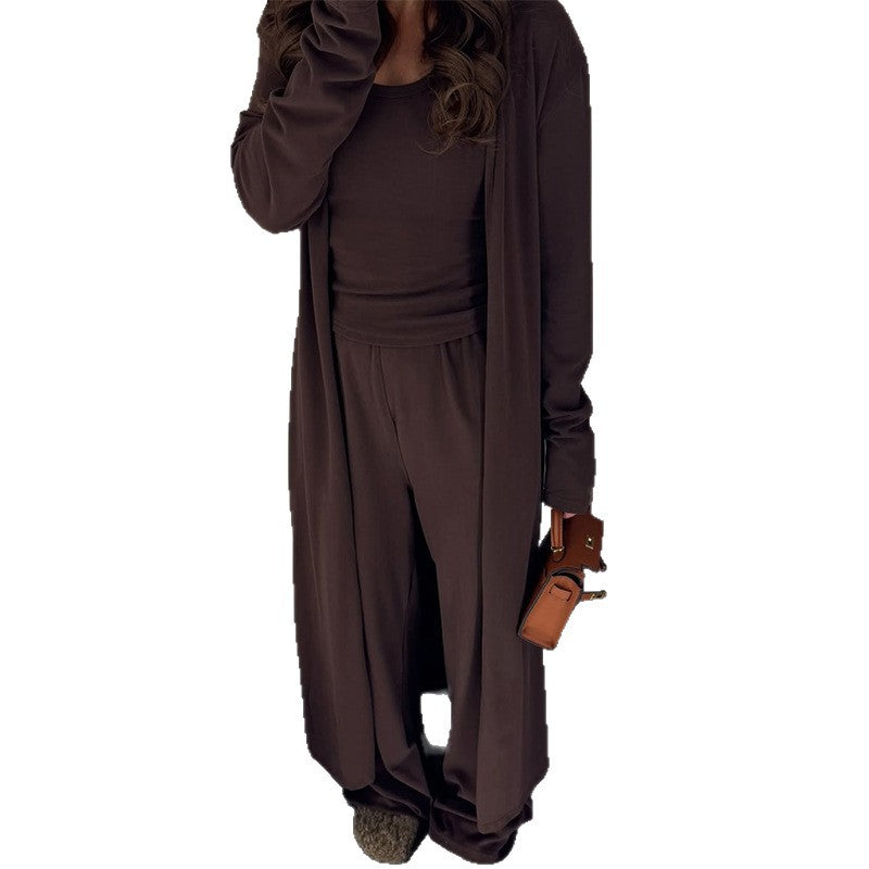 Dames élégant Set de salon avec Cardigan Chic und Stil