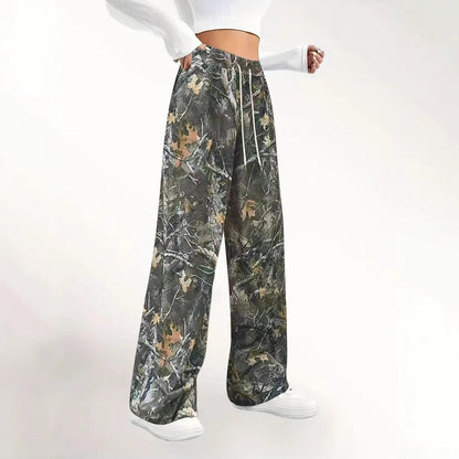 Ladies Large Camouflage Chic Pants and Style