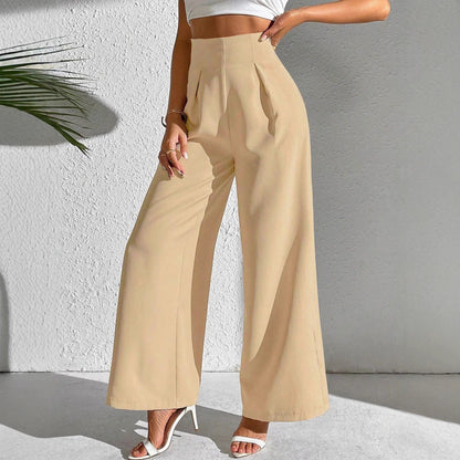 Wide women's palazzo pants with an elegant cut and high waist Chic and Style