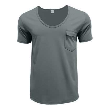 T-shirt pour hommes respirant avec poche poitrine pratique Chic und Stil