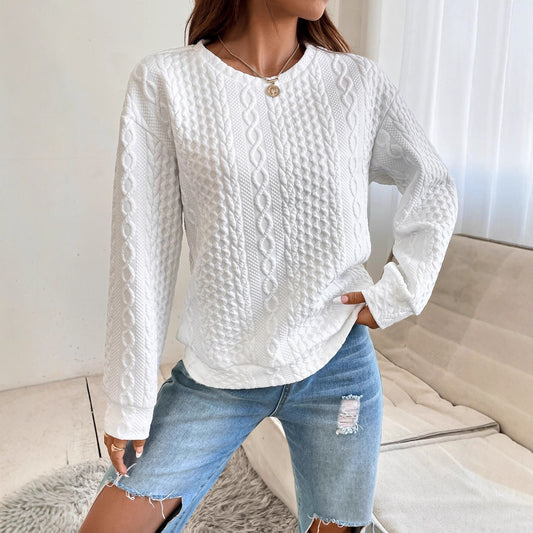 Pull en tricot pour femmes avec une surface texturée et une coupe décontractée Chic und Stil