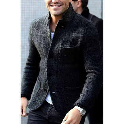 Blazer élégant pour hommes en tissu texturé Chic und Stil