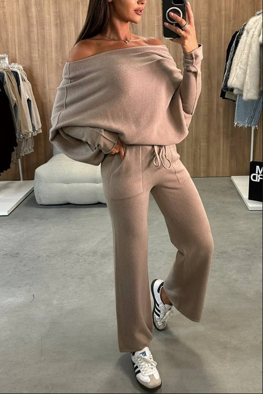 Dames ensemble tricot décontracté et élégant à coupe ample Chic und Stil