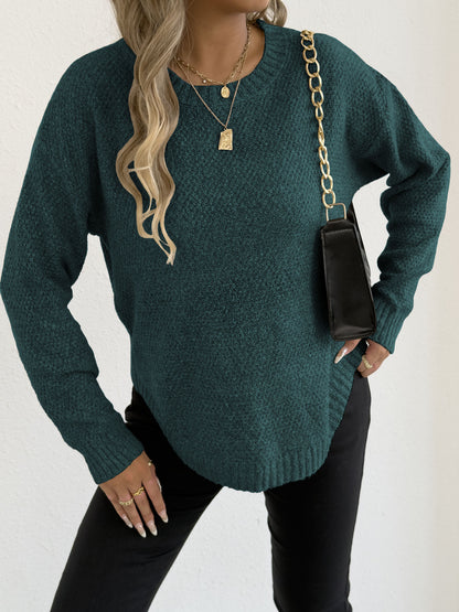 Pull en tricot décontracté pour femmes avec motif structuré de haute qualité Chic und Stil