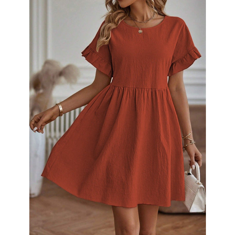 Robe d'été pour femmes avec ourlet froncé Chic und Stil