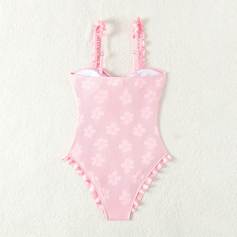 Ladies ruffled swimsuit Chic and Style