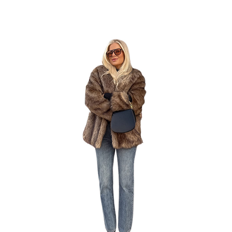 Dames fourragère en fausse fourrure Chic und Stil