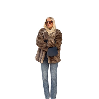 Dames fourragère en fausse fourrure Chic und Stil