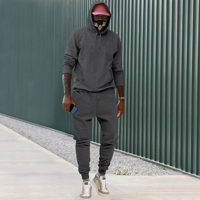 Men's casual hoodie and high-waisted jogger pants Chic and Style