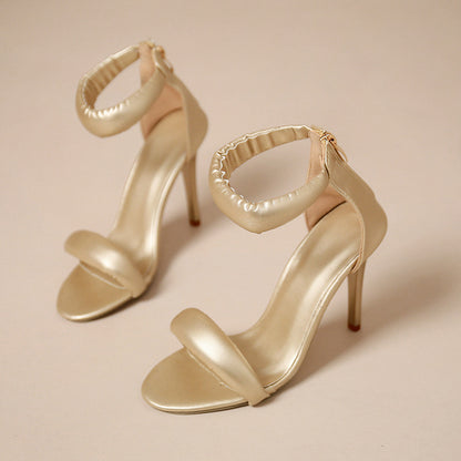 Ladies Elegant High Heels Sandals with Soft Strap and Modern Chic Design