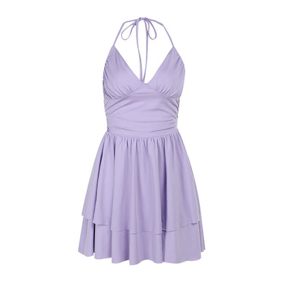 Robe mini en A pour femmes avec ourlet en volants empilés Chic und Stil