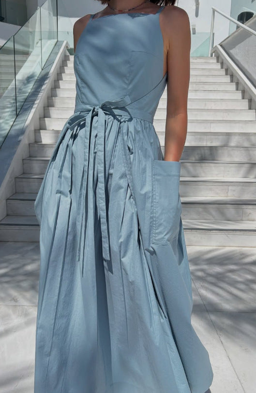 Robe maxi pour dames avec jupe évasée et poches latérales pratiques Chic und Stil