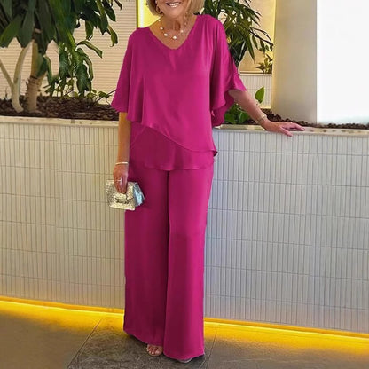 Dames Élégant Jumpsuit Set Chic und Stil