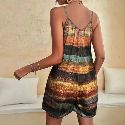 Dames combinaison décontractée avec motif rayé caractéristique et poches pratiques Chic und Stil