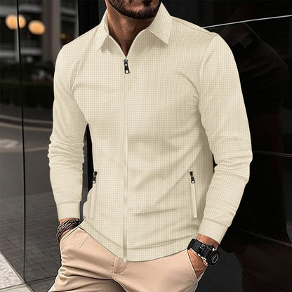 Veste de transition tendance pour hommes avec fermeture éclair et poches pratiques Chic und Stil