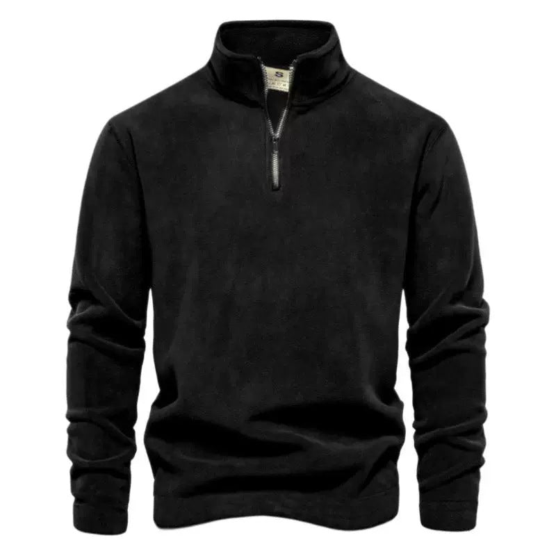 Pull en polaire pour hommes avec col montant Chic und Stil