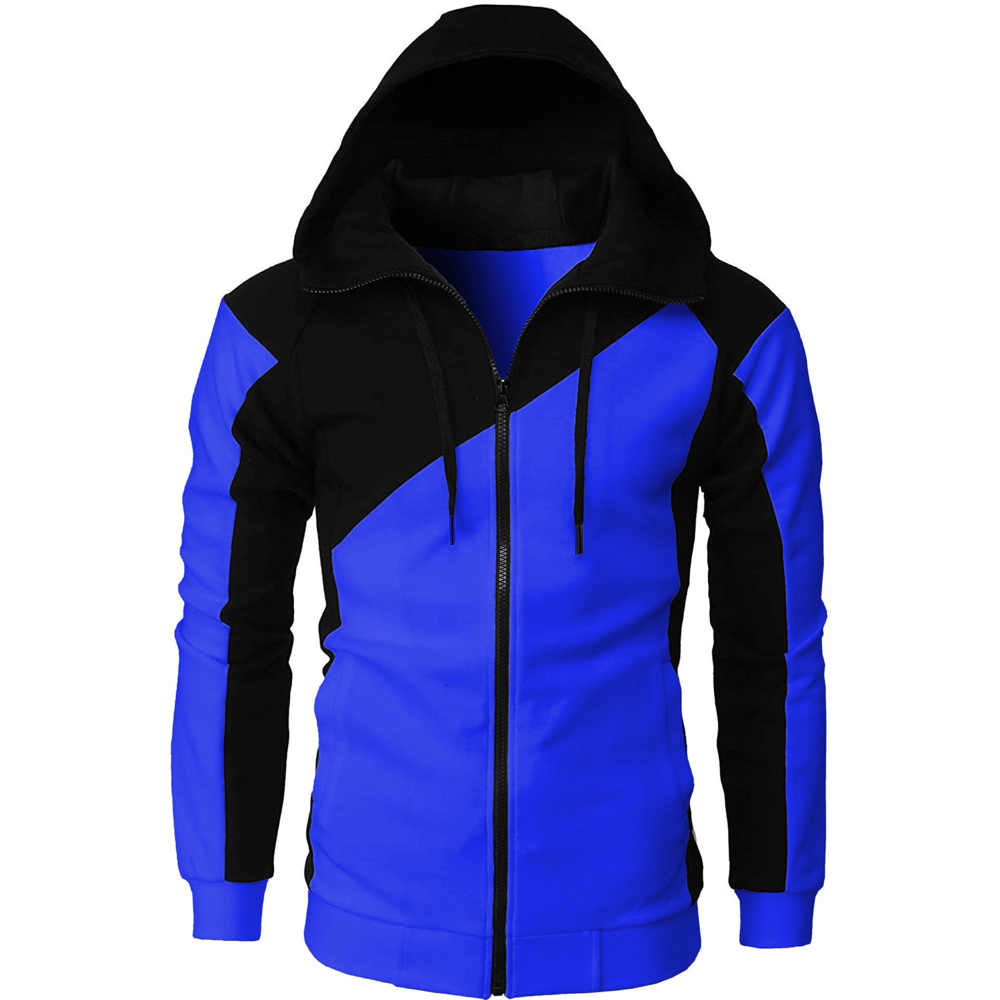 Veste à capuche sportive pour hommes avec des accents de couleur contrastants Chic und Stil