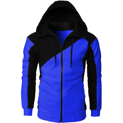 Veste à capuche sportive pour hommes avec des accents de couleur contrastants Chic und Stil