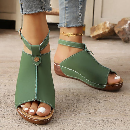 Sandales demi-hautes pour femmes de haute qualité avec bride réglable et semelle intérieure ergonomique Chic und Stil