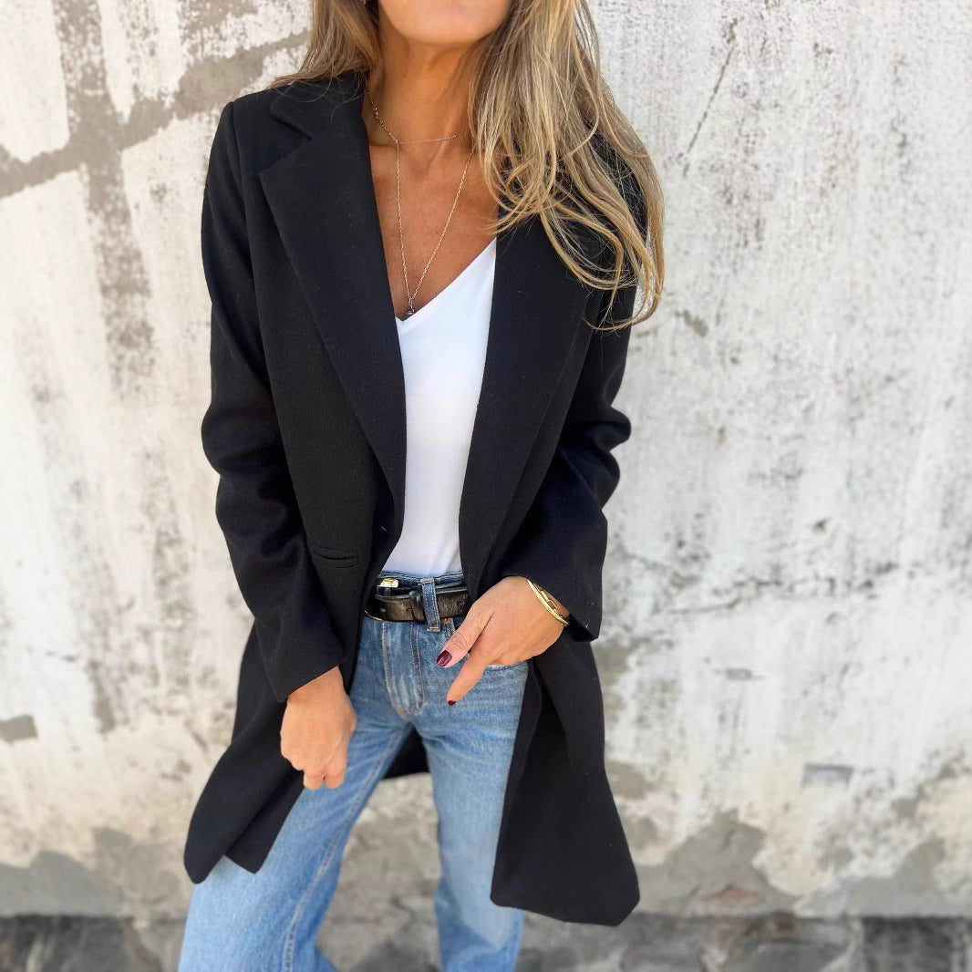 Dames Élégante et moderne Longue Veste Chic und Stil