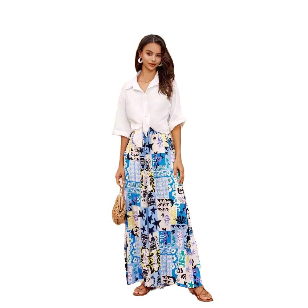 Chic and Stylish Floral Print Wide Palazzo Pants for Women
