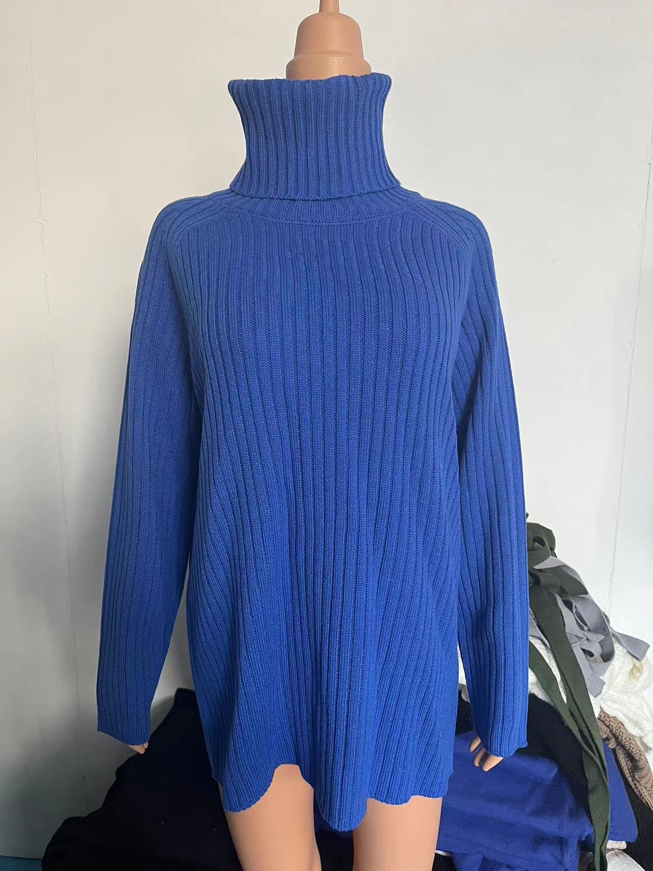 Dames pull ample avec col montant Chic und Stil