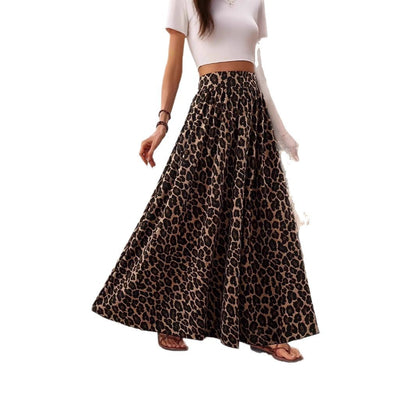 Jupe maxi femme avec motif léopard Chic und Stil