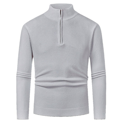 Elegant pullover for men with a turtleneck and full zipper Chic and Style