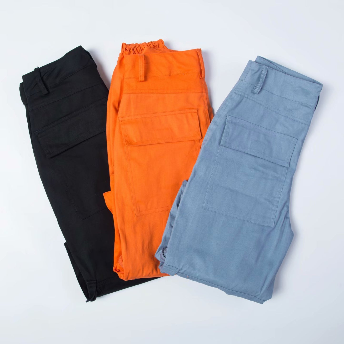 Chic and Style elastic waist cargo pants for women with trendy pockets