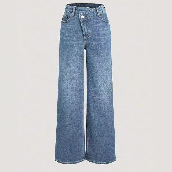 Dames Jean et denim largement coupé Chic und Stil