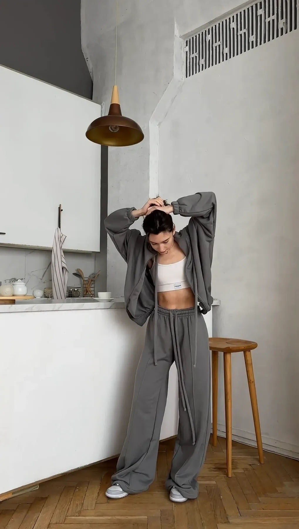 Dames confortable Survêtement oversize Chic und Stil