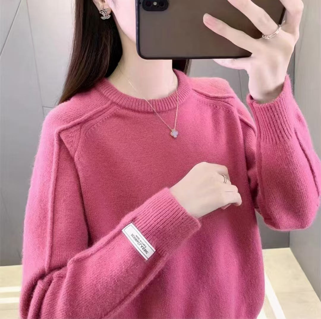 Femmes Pull de haute qualité avec design structuré et coupe ample Chic und Stil